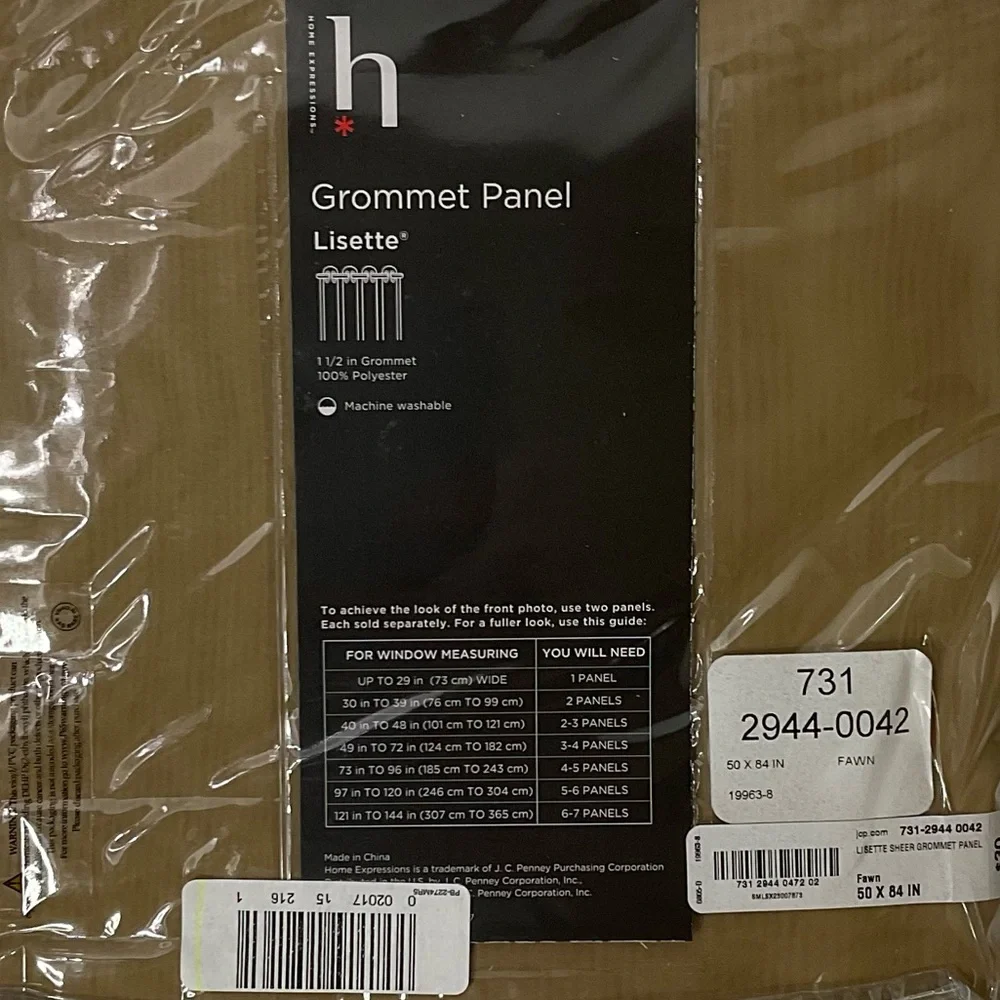 Curtains Sheers Bundle Drapery Grommet Top Panel Window Treatment Covering